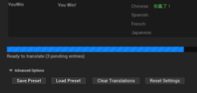 Preset system for saving configurations