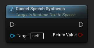 Cancel speech synthesis